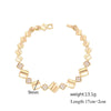 XP Jewelry (20 cm x 10 mm) Zircon Double Heart Knot Bracelet For Women Jewelry Gold Plated Eco Friendly - Image 20