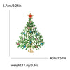 Christmas Rhinestone Christmas Tree Brooches for Women Unisex Enamel Botanical Pin Office Party Friend Gifts Jewelry Accessories - Image 9