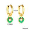 1 Pairs Butterfly Heart Rainbow Earring for Women Stainless Steel Dripping Oil Female Hoop Earrings Jewelry Party Gift - Image 16