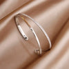 Classic Zirconia Cross Charm Bracelets for Women Jewelry Elegant Bangle - Image 12
