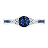 Sri Lanka Sapphire Silver Ring Birthstone Engagement Design Ring Ladies Blue Gemstone Ring - Image 3