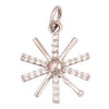 Cute Colourful Star Snowflake Sun FLowers Gold Charm Pendant, Cubic Zirconia CZ Paved,Jewelry Necklace Accessories - Image 24