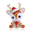 Christmas Elk Brooches for Women Unisex Animal Pins Friends Party Gifts Banquet Jewellery Accessories - Image 5