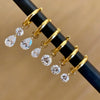 High-quality ASTM Titanium Classic Pear-cut Zirconia Accessory Charm Earrings Jewelry Items - Image 2