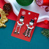 Creative Christmas Snowman Drop Earrings For Women Cute Enamel Gingerbread Man Candy Cane Dangle Earring Year Jewelry Gift - Image 3