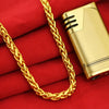Yellow Gold Plated Dragon Head Rope Necklace For Men Vietnamese Gold Neck Chain Necklace Wedding Engagement Jewelry - Image 4
