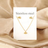 Necklaces Jewelry Sets For Women Girls Stainless Steel Pendant Necklaces And Earrings 2 Pieces Sets Wedding Party Jewelry Gifts - Image 19