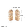 Full Hollow Texture Gold Color Drop Earrings Simple Party Daily Women French Jewelry Ethnic Accessories - Image 2