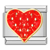 Women Red Glaze Flower Heart Kiss Me Charms Italian Links Fit 9mm Stainless Steel Bracelet Making Jewelry - Image 14