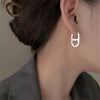 Stainless Steel Love Heart Hoop Earrings Women Metal Geometric Heart Hollow Ear Buckle Earrings Pig Nose Punk Jewlery Gift - Image 1