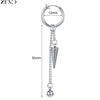 Zemo 1 PC Punk Stainless Steel Clip-on Earrings Long Tassel Pendant Earring Taper Cross Feather No-Pierced Fake Piercing 12/14MM - Image 21