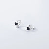 Colorful Drop Glaze Heart Hoop Earrings for Women Girl Simple Sweet Delicate Silver Color Small Huggies - Image 8