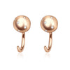 Rose Gold Series Silver Flamingo Giraffe Star and Moon Flower Earrings Elegant Party Jewelry Gifts - Image 9