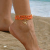 6pcs Set Charm Summer Beach Acrylic Round Ball Beaded Starfish Anklet for Women Multilayer Foot Jewelry Holiday Accessory Gift - Image 13