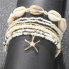 Starfish Beads Pearl Chain Anklet Set for Women, Charm, Ankle Bracelet on the Leg, Handmade Jewelry, Gifts, Summer, Beach, Fashi - Image 5