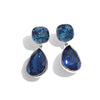 Stainless Steel K9 Crystal Drop Earrings Stainless Steel Dual Layer Jewelry - Image 11