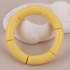 Colorful Acrylic Tube Bead Bangle with Elastic Fit - Image 44