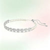 Heart Cubic Zirconia Pearl Jewelry Set,Sparkling Necklace Earrings Ring Bracelet Bridal Wedding Jewelry Gift for Women - Image 11