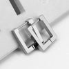 Geometric Stainless Steel Square Triangle Hoop Earrings Men Women Stainless Steel Punk Hiphop Piercing Jewelry - Image 5