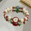 Retro imitation Apple Ceramic Bead Bracelet Cute Color Mixed Star Women Bracelet Design Jewelry Accessories - Image 2