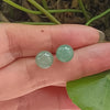 8mm Green Ball Earrings for Women Tiger Eye Beads Stone Dangle Long Lady Stud Earrings Jewelry - Image 13