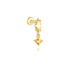 1PC Silver Horse Eye Zircon Crown Tassel Puncture Thread Flat Earring For Women Long Cartilage Chain - Image 45
