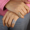 Micro Paved CZ Multi Wrap Spring Spiral Open Adjusted Women Pinky Finger Ring Jewelry - Image 6