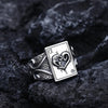 Vintage Lucky Poker Adjustable Open Rings For Women Men Playing Card Finger Stainless Steel Ring Party Jewelry - Image 11