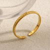 Women's Geometric Round Beads Pattern Open Size Thin Rings Stainless Steel Unique Design Stackable Finger Jewelry - Image 4