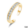Simple Alloy Crystal Foot Ring Adjustable Opening Toe Ring for Women Girl Summer Beach Vacation Jewelry Finger Ring - Image 7