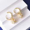 Ftcy French Pearl Zircon Earrings for Women Elegant Fireworks Ball Drop Earrings Women's Jewelry Gifts - Image 3
