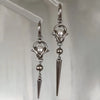 Goth Jewelry Stainless Steel Rivet Piercing Pearl Earrings Women Grunge E Girl Punk Cool Accessories Y2K Charm Drop Earrings - Image 1