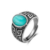Vintage Silver Golden Obsidian Rings Retro Silver Oval 8 10MM Black Rings Tiger Eye's Tail Rings For Men - Image 11