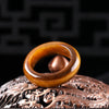 1 Pc Stone Jade Rings Crystal Agate Obsidian Fengshui Lucky Promise Wedding Band Thumb Ring Party Accessory Gifts - Image 6