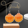 Beach Vacation Style Geometric Round Blue Waves Acrylic Earrings For Women Elegant Casual Charming Ladies Party Jewelry - Image 11
