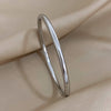 Greatera Minimalist 4mm Stainless Steel Smooth Cuff Bracelet Bangle for Women Gold Plated Metal Bracelets Jewelry - Image 8