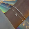 6Pcs Silver Rhinestone Bracelets for Women Girls Korean Sparkling Starry Sky Charm Bracelets Party Jewelry - Image 9