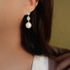 Silver Pearl Dangle Earrings for Women Gold Color Temperament Elegant Female Earrings Jewelry - Image 4