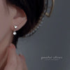 Sell Silver Zircon Earrings for Women Silver Ear Studs Initial Earrings - Image 5