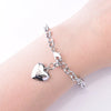 silver noble Heart 26 Letteres chain Bracelets for women party wedding Jewelry gifts - Image 23