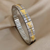 Vintage Elasticity Stainless Steel Bangles Bracelet for Women Classic Heart Square Adjustable Wristband Bangle - Image 17