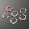 10Pcs Colorful Resin Hoop Earrings Cute Tiny Earrings For Women Girls Simple Versatile Ear Buckle Jewelry Accessories Gifts - Image 5