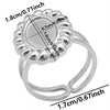 6Pcs Stainless Steel Gold Plated Irregular Blank Base Cabochon Open Rings Punk Geometric Men Party Chunky Jewelry - Image 27