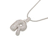 Silver Color Bubble Initial Letters Necklaces 26 Letters Pendants Necklaces for Women Brass CZ Jewelry - Image 30