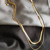 Silver Necklace Double Stack Wearing Snake Bone Chain High Sense Collarbone Chain Ladies Birthday Jewelry Gift - Image 2