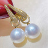 Silver Color Cross Hoop Earrings for Women Full Crystal Cubic Zirconia Statement Female Earrings Trends Jewelry - Image 7