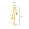 Titanium Dangle Star Moon Earring Charm Triple Drop Chains Cartilage Helix Earlobe Piercing Attachment - Image 4