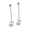 Korean Imitation Pearls Long Chain Hanging Dangle Earrings for Women Anti Allergic Stainless Steel Charm Daily Jewelry - Image 8