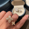 Chic Aesthetic Flower Opening Ring for Female Daily Party Accessories with Bright Zirconia Stylish Women Wedding Jewelry - Image 7