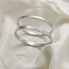 Simple Temperament Minority Design Decoration Stainless Steel Cuff Bangles Couple Bangles Women Bracelets Simple - Image 4
